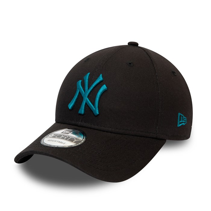 New York Yankees League Essential 9FORTY Lippis Mustat - New Era Lippikset Tukkukauppa FI-457931
